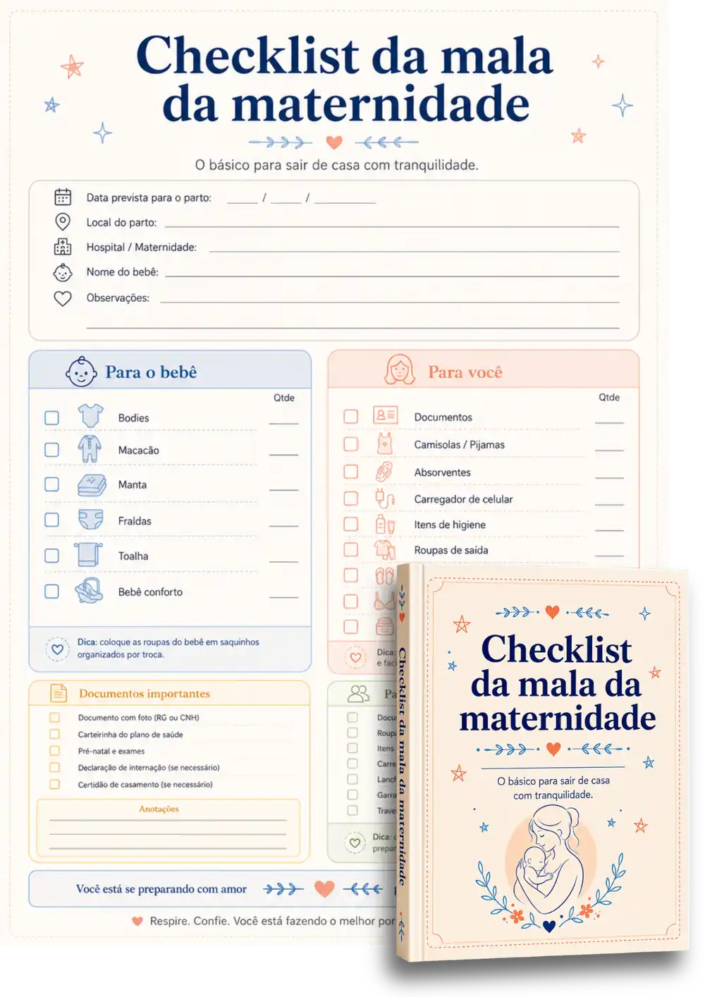 Checklist da Mala da Maternidade